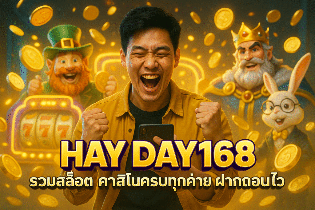 HAY DAY168 รวมสล็อต คาสิโนครบทุกค่าย ฝากถอนไว