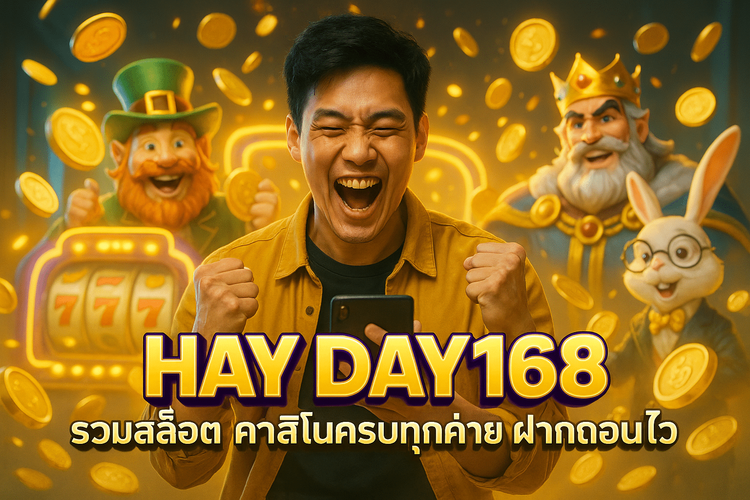 HAY DAY168 รวมสล็อต คาสิโนครบทุกค่าย ฝากถอนไว