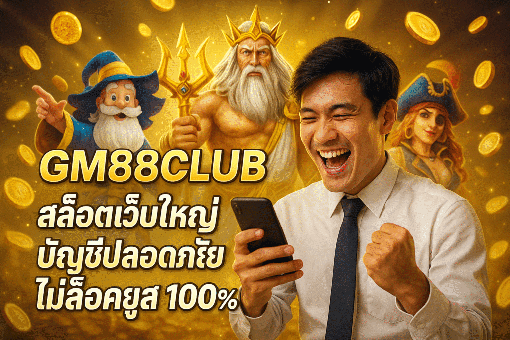 GM88CLUB สล็อตเว็บใหญ่ บัญชีปลอดภัย ไม่ล็อคยูส 100%