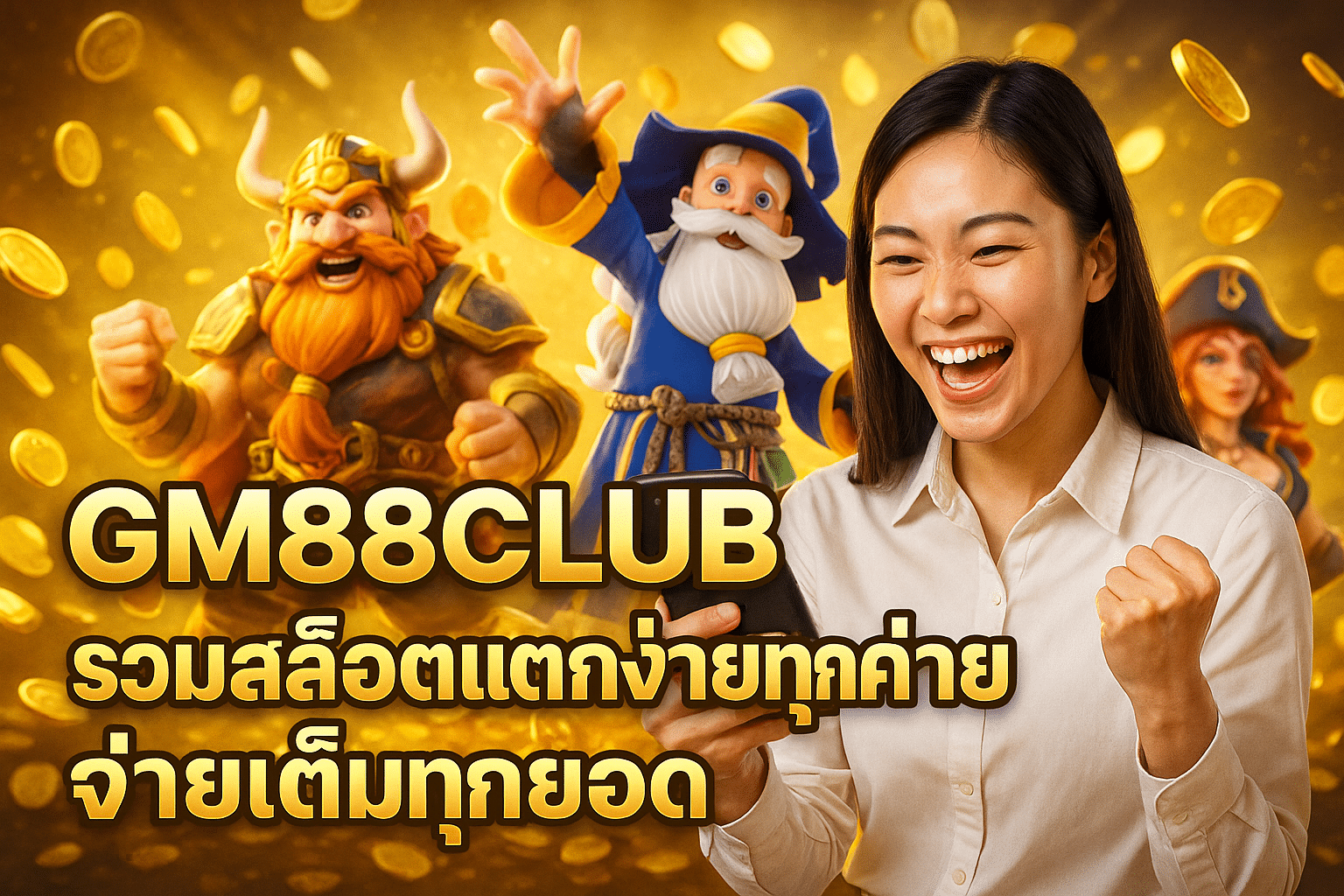 GM88CLUB รวมสล็อตแตกง่ายทุกค่าย จ่ายเต็มทุกยอด