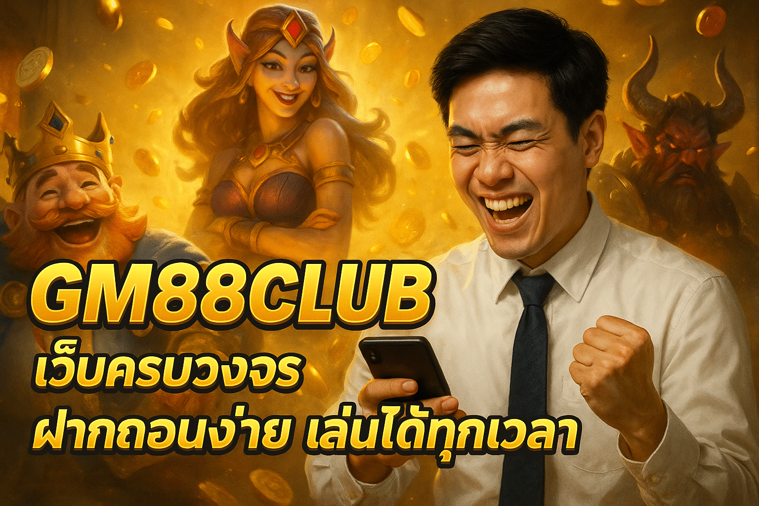 GM88CLUB เว็บครบวงจร ฝากถอนง่าย เล่นได้ทุกเวลา